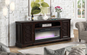 82-Inch Montgomery Console with Electric Fireplace