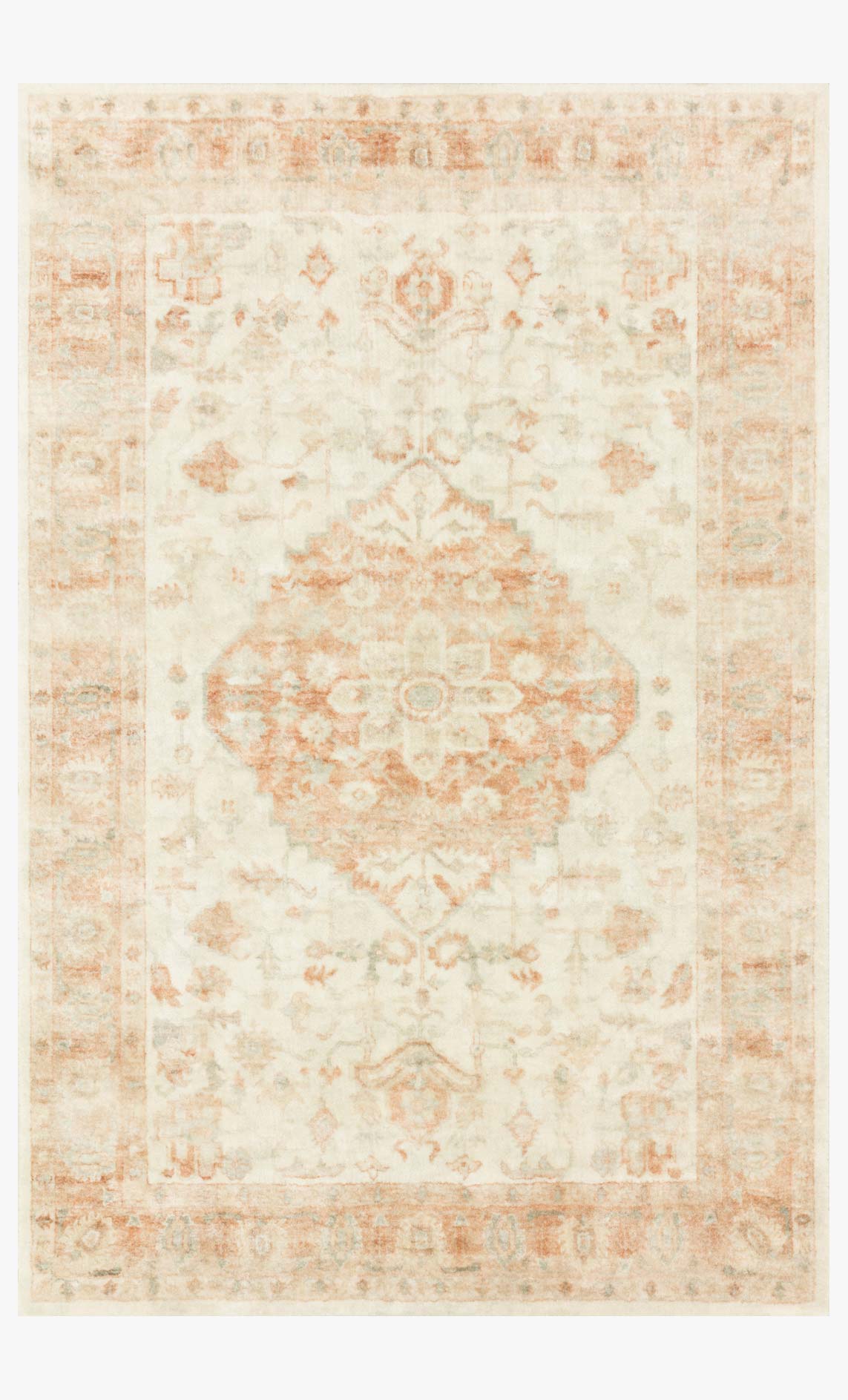 Loloi Rosette ROS-03 Ivory / Terracotta