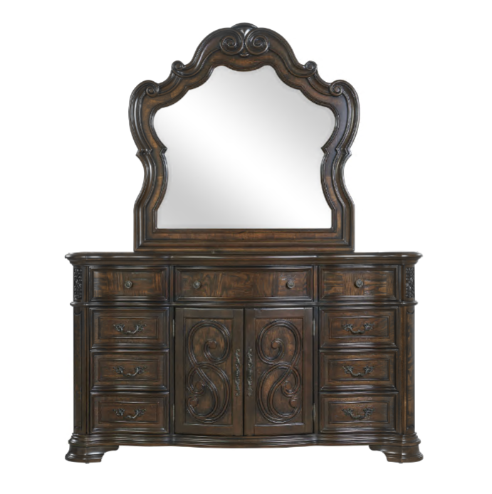 Royale Dresser & Mirror Set