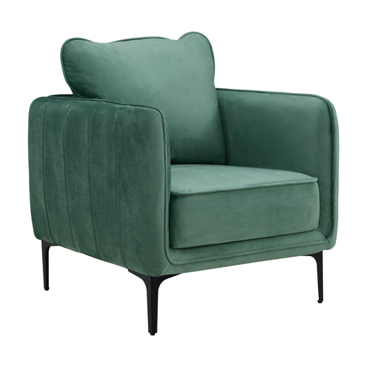 Rae Chair in Lavish 152 Green Velvet