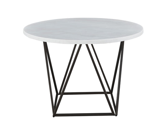 Ramona White Marble 44 inch Round Dining Table