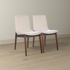 Ravel Beige Fabric Dining Chair Set of 2