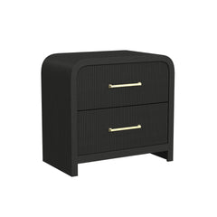 Ridgemont Queen Storage 3PC Bedroom Set in Black with Grain
