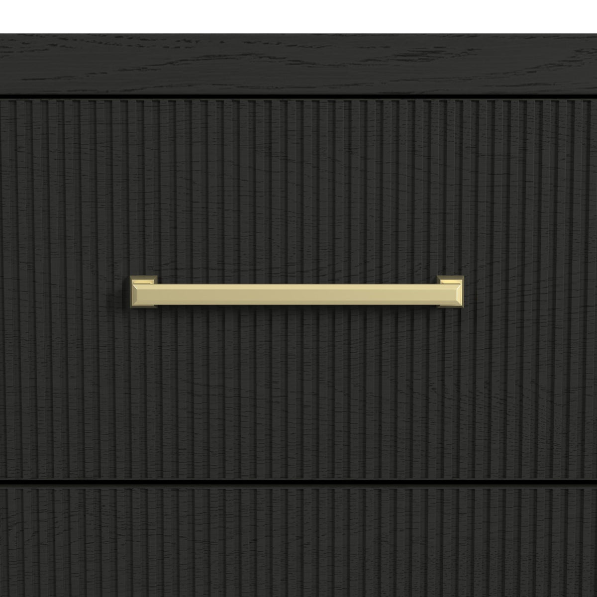Ridgemont Full Storage 3PC Bedroom Set with 2 Nightstands in Black with Grain