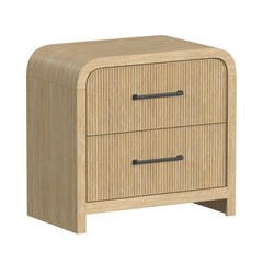 Ridgemont 2-Drawer Nightstand With Usb In Natural
