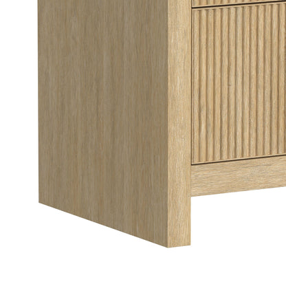Ridgemont King Storage 3PC Bedroom Set with 2 Nightstands in Natural