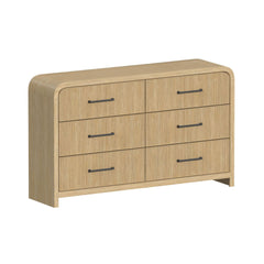 Ridgemont Queen Storage 5PC Bedroom Set with 2 Nightstands, Dresser & Chest in Natural