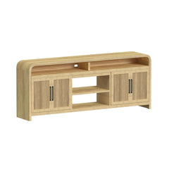 Ridgemont 82" TV Console without Fireplace Insert in Natural