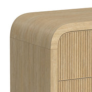 Ridgemont King Storage 5PC Bedroom Set with 2 Nightstands, Dresser & Chest in Natural
