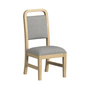 Ridgemont Dining Side Chair With Grey Fabric In Natural (2 Per Carton)