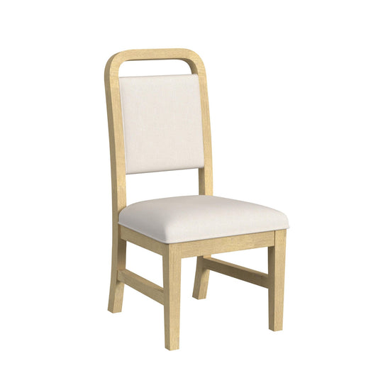 Ridgemont Dining Side Chair with White Fabric in Natural (2 Per Carton)