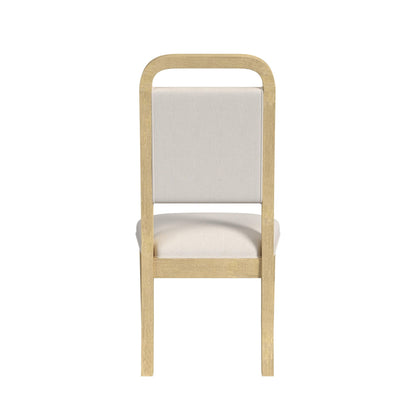 Ridgemont Dining Side Chair with White Fabric in Natural (2 Per Carton)