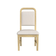 Ridgemont Dining Side Chair with White Fabric in Natural (2 Per Carton)