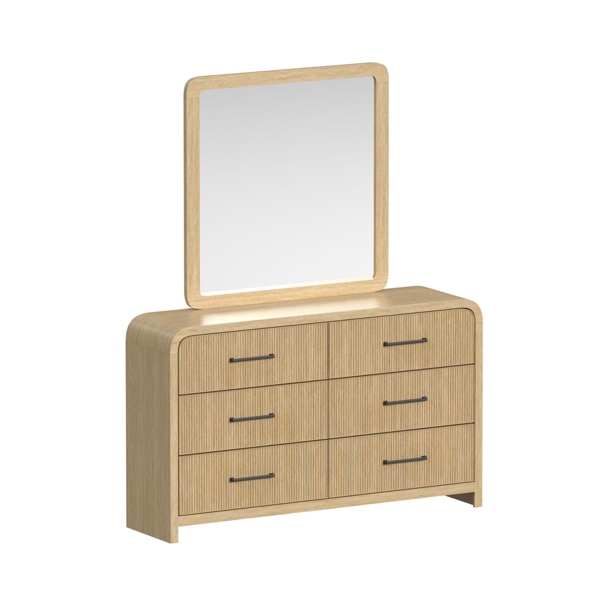 Ridgemont Dresser And Mirror Set In Natural