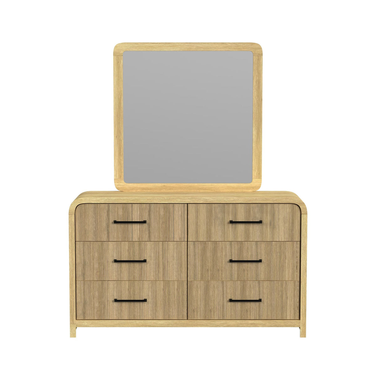 Ridgemont Dresser And Mirror Set In Natural