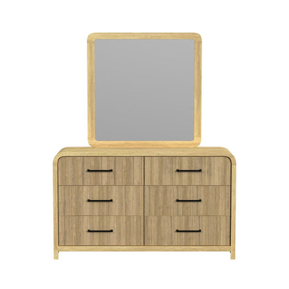 Ridgemont Dresser and Mirror Set in Natural