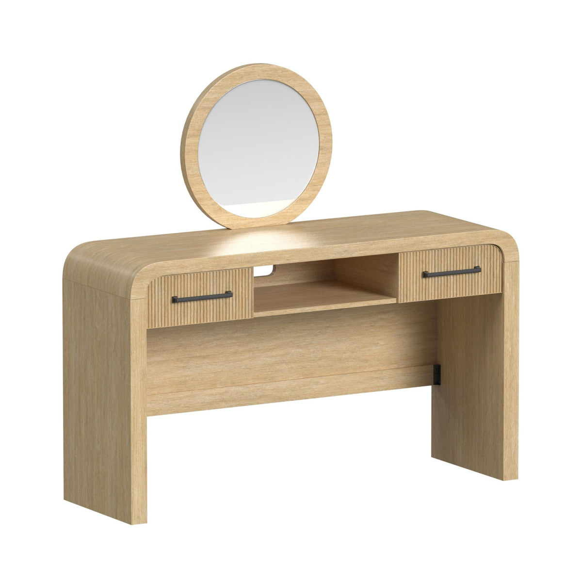 Ridgemont Dressing Table And Mirror In Natural