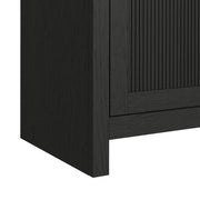 Ridgemont 70" TV Console without Fireplace Insert in Black with Grain
