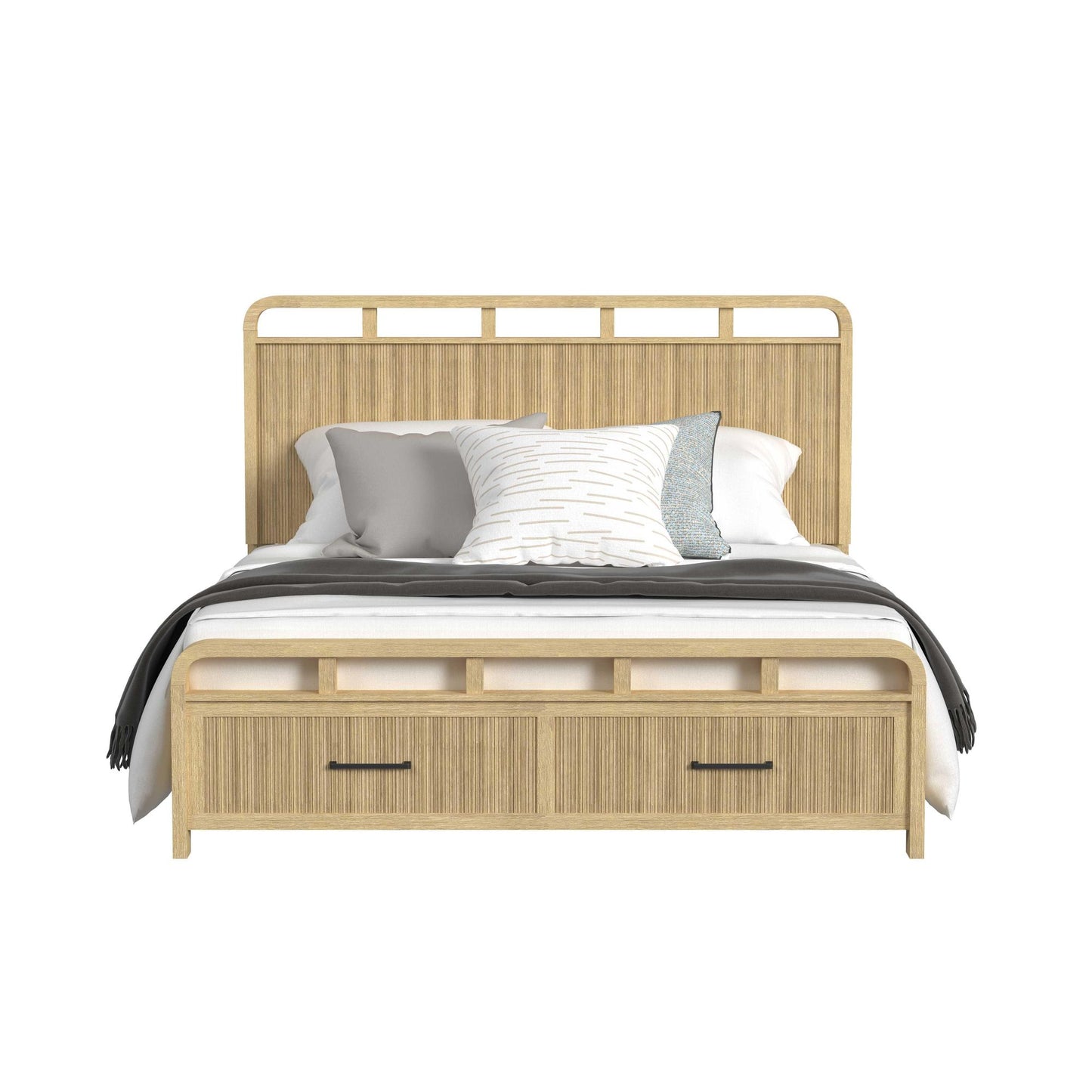 Ridgemont King Storage Bed in Natural
