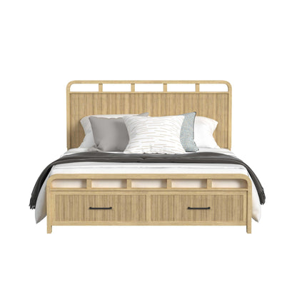 Ridgemont King Storage Bed in Natural