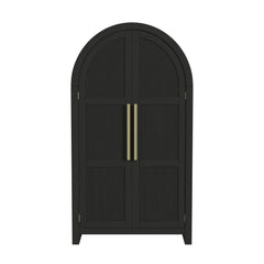Ridgemont Large Bookcase in Black with Grain