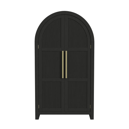 Ridgemont Large Bookcase in Black with Grain