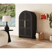 Ridgemont Large Bookcase in Black with Grain