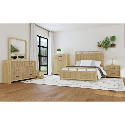 Ridgemont Queen Storage 5PC Bedroom Set in Natural