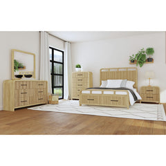 Ridgemont Queen Storage 3PC Bedroom Set in Natural