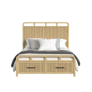 Ridgemont Queen Storage Bed in Natural
