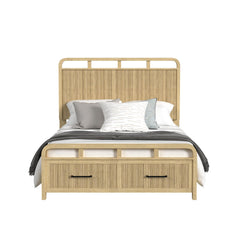 Ridgemont Queen Storage Bed in Natural