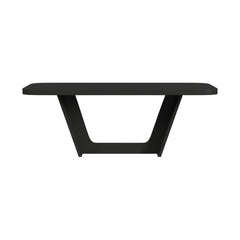 Ridgemont Rectangular Dining Table in Black with Grain