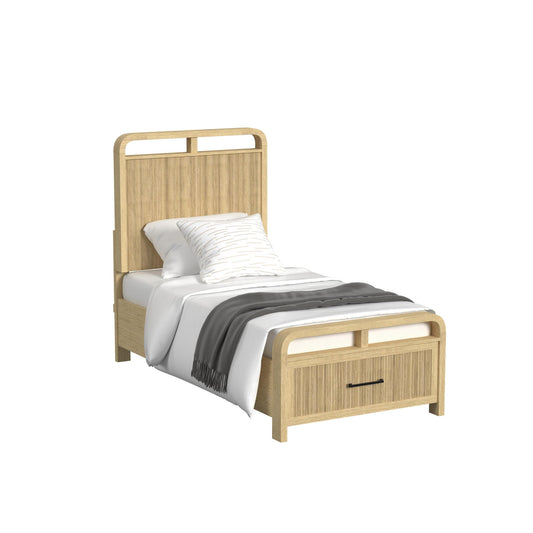 Ridgemont Twin Storage 3PC Bedroom Set in Natural