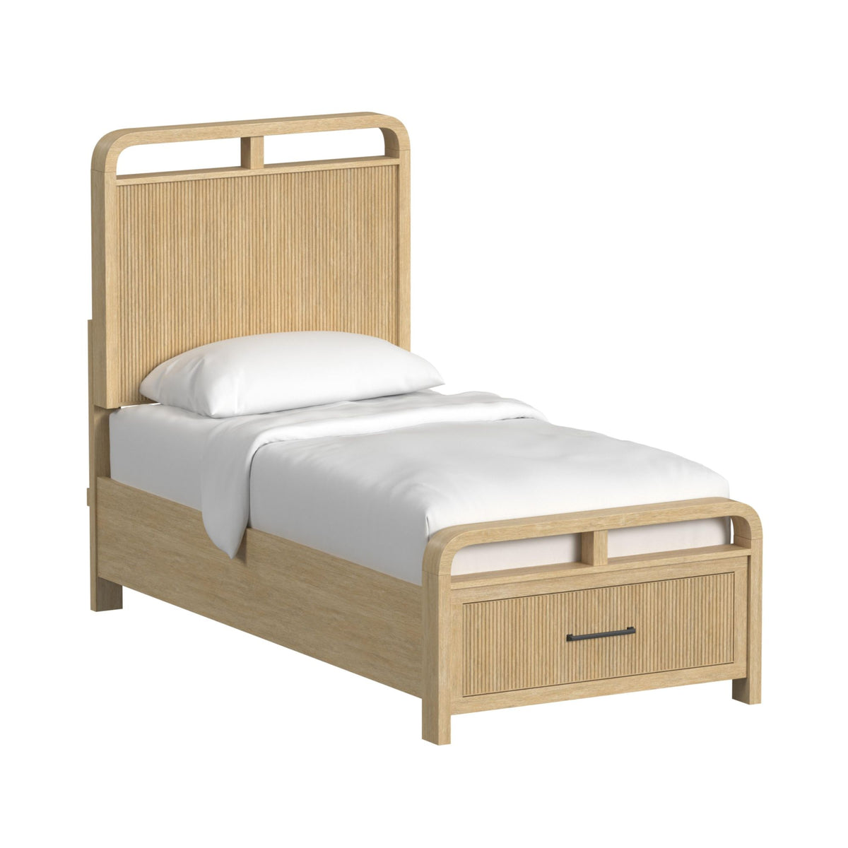 Ridgemont Twin Storage 5Pc Bedroom Set In Natural