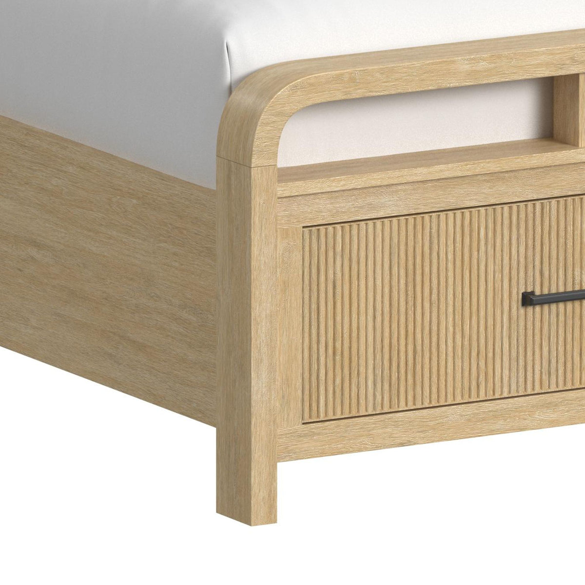 Ridgemont Twin Storage 3PC Bedroom Set with 2 Nightstands in Natural