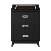 Rio Nightstand with Electronic Features in Black