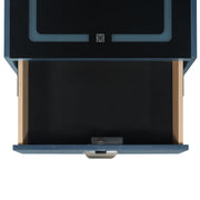 Rio Nightstand with Electronic Features in Blue