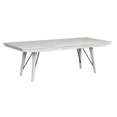 Rogen Rustic Dining Table with 18" Leaf in Rustic White