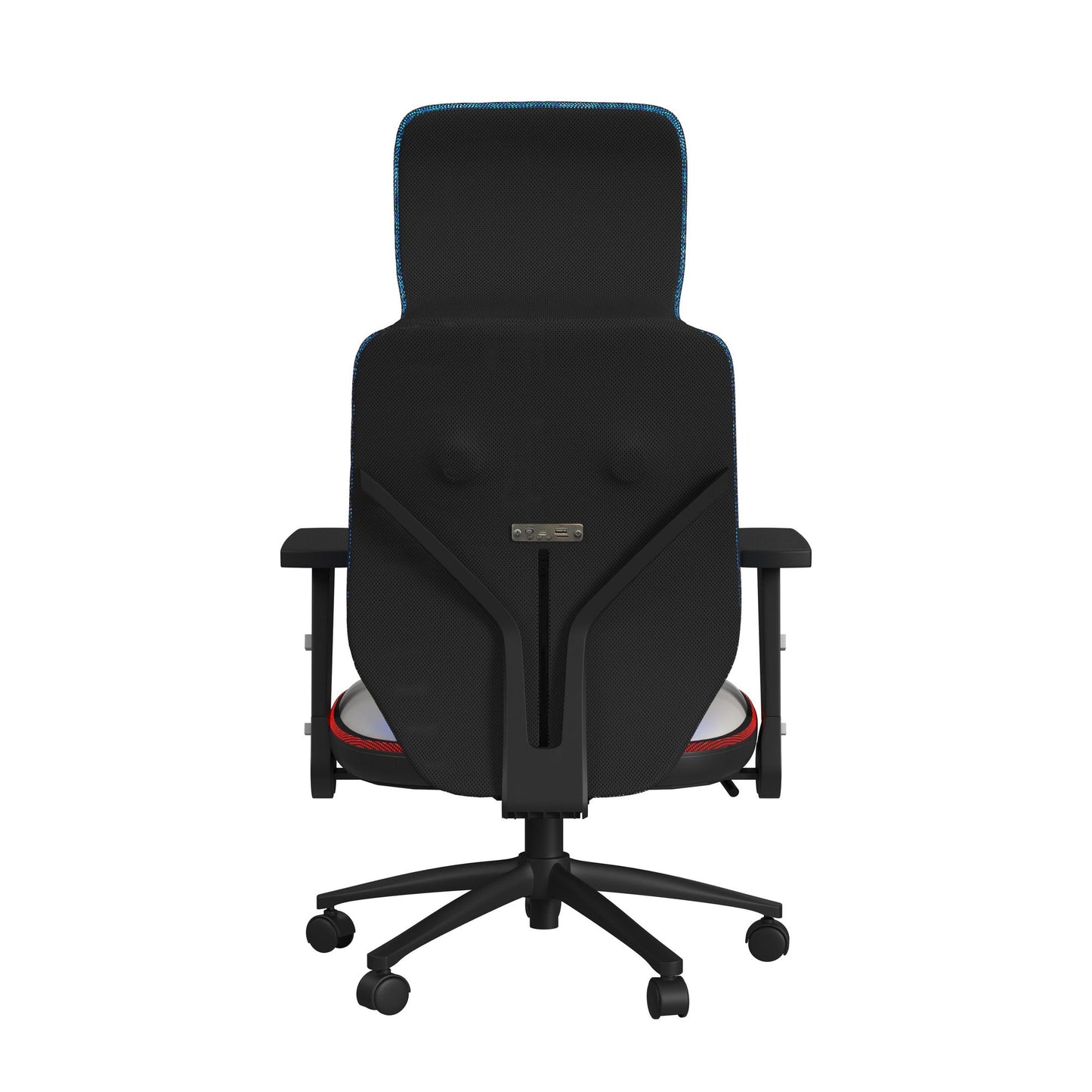Rollins Gaming Chair with LED and Speaker in Black and Khaki - 3A Packing