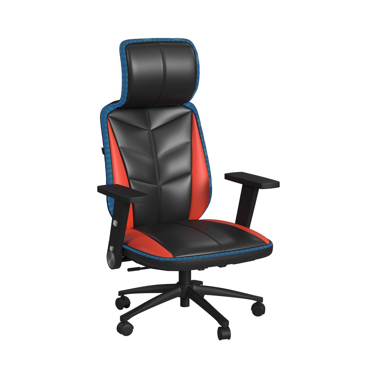 Rollins Gaming Chair With Led And Speaker In Black And Red - 3A Packing