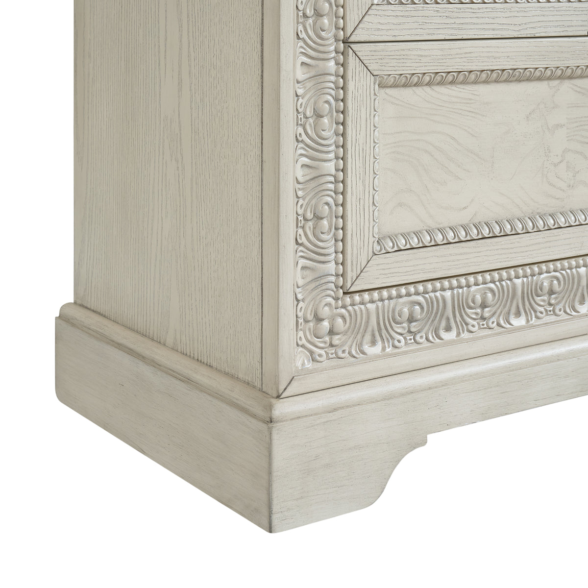 Romilly Dresser and Mirror Set in White