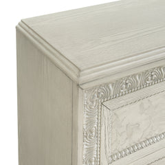 Romilly Nightstand with USB in White