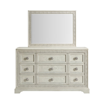 Romilly Dresser and Mirror Set in White