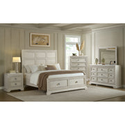 Romilly Nightstand with USB in White