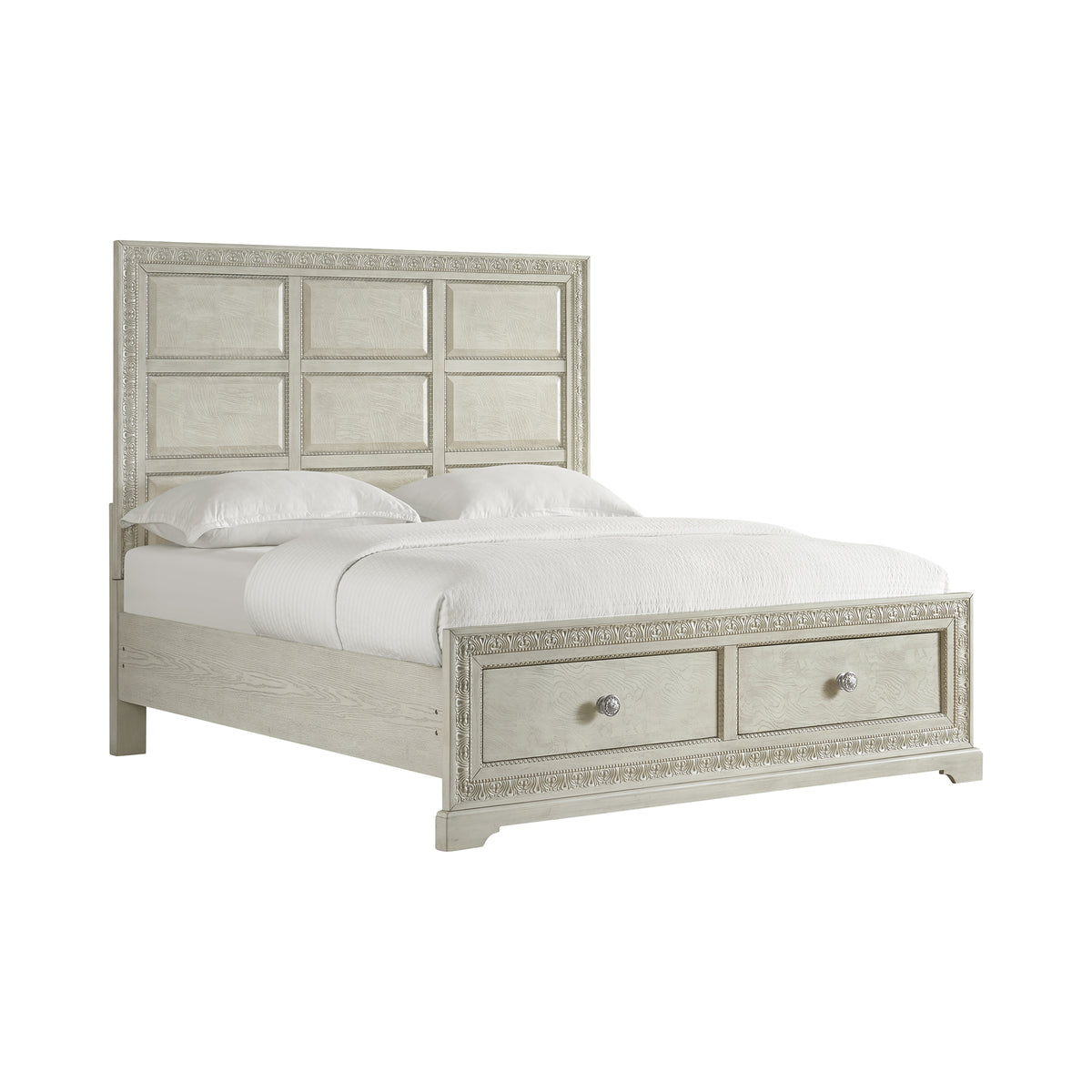 Romilly King Storage Bed in White