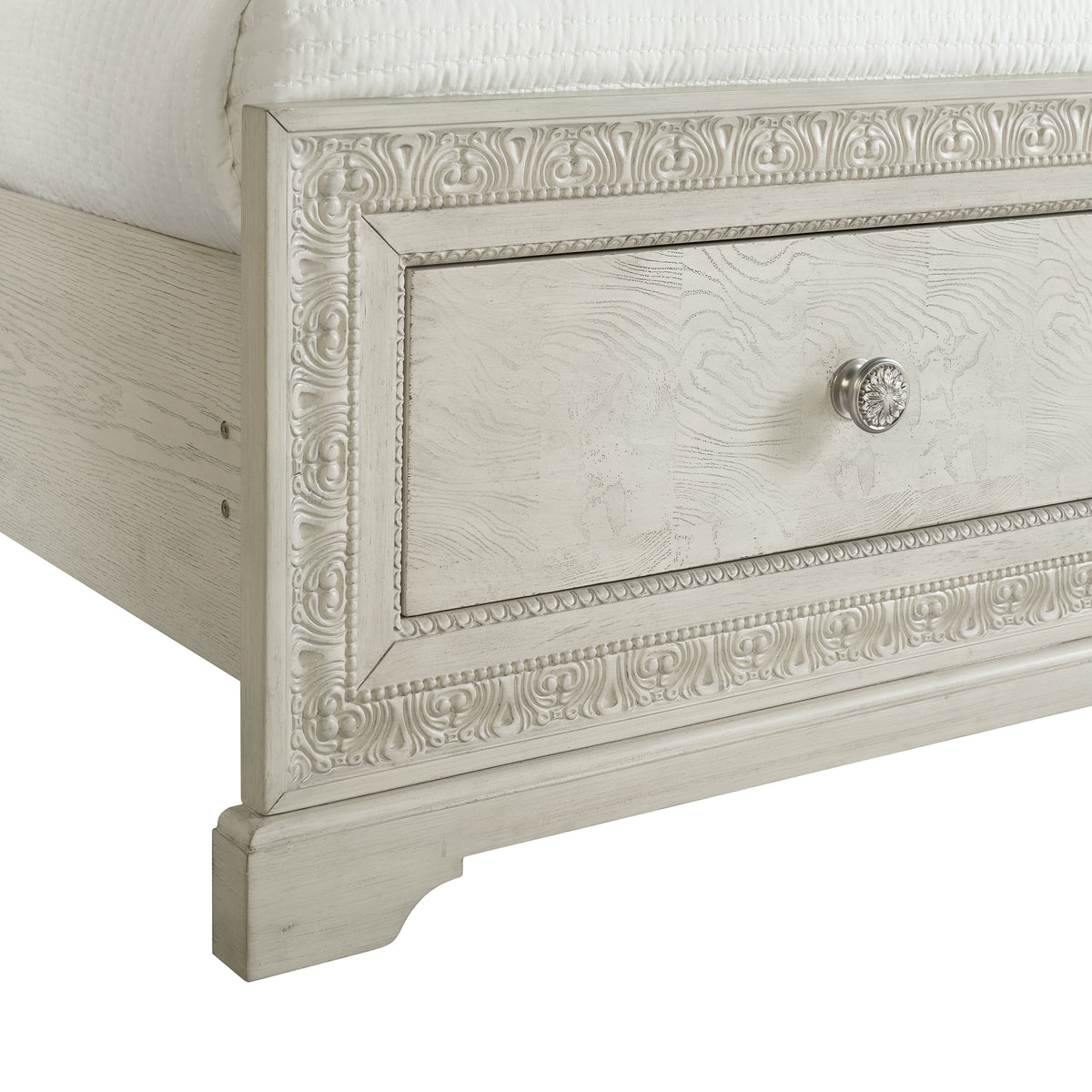 Romilly King Storage Bed in White