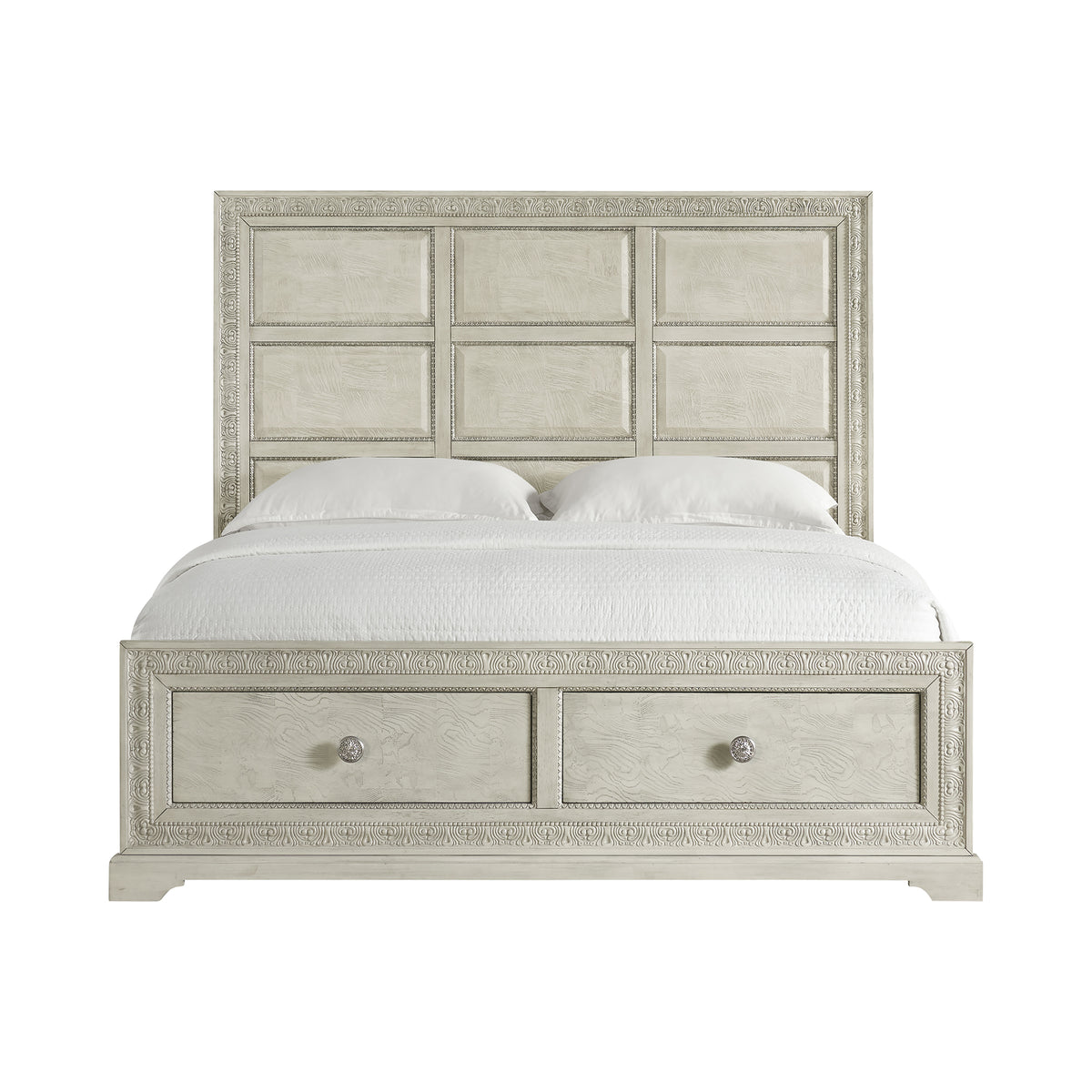 Romilly King Storage Bed in White