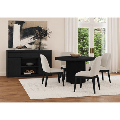 Rosalie Round Dining Table in Black