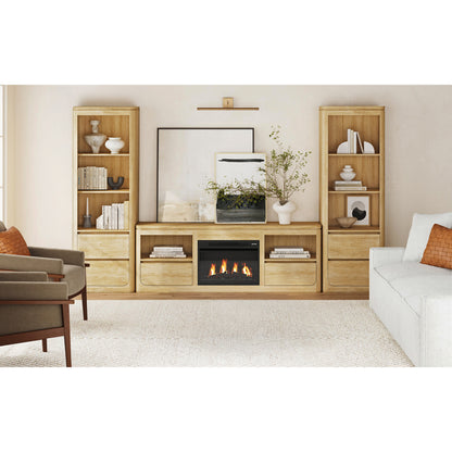 Rosalie 4PC Entertainment Unit with 71" TV Console in Natural
