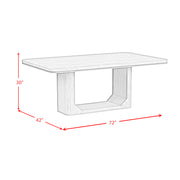 Rosalie 5PC Standard Height Dining Set in Black-Table and Four Chairs